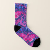Bisexual Dragon Damask - Bi Pride Flag Colors Sokken (Links binnenkant)