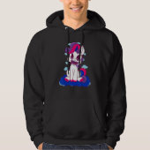 Bisexual Dragon Fire Bisexual Flag LGBT Bi Pride B Hoodie (Voorkant)