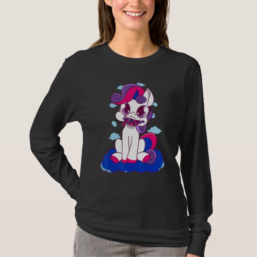 Bisexual Dragon Fire Bisexual Flag LGBT Bi Pride B T-shirt (Voorkant)