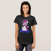 Bisexual Dragon Fire Bisexual Flag LGBT Bi Pride B T-shirt (Voorkant volledig)