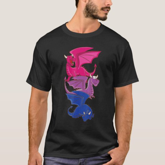 Bisexual Dragons Bisexual 1 T-shirt (Voorkant)