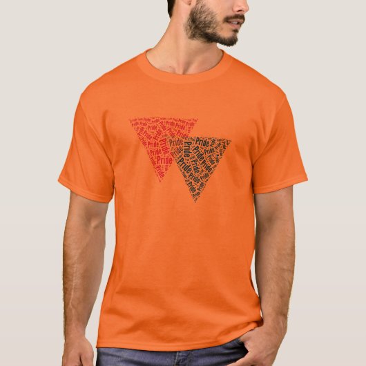 BISEXUAL DRIANGELWOORD PATROON T-SHIRT (Voorkant)