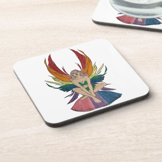 Bisexual Faerie Bier Onderzetter (Linkerzijde)