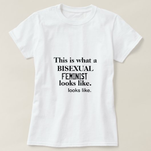 Bisexual Feminist T-Shirt (Design voorkant)