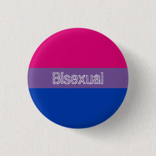 Bisexual flag badge / ronde button 3,2 cm
