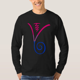 Bisexual Flag Dumo Spiritual Chakra Symbol Yoga T-shirt