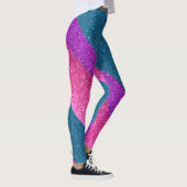 Bisexual Flag Gay Pride Glitter LGBTQ Queer Leggings (Rechts)