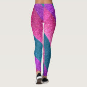 Bisexual Flag Gay Pride Glitter LGBTQ Queer Leggings (Achterkant)