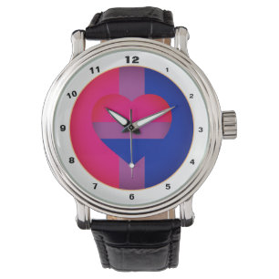 Bisexual Flag & Pride community / gender flag Horloge