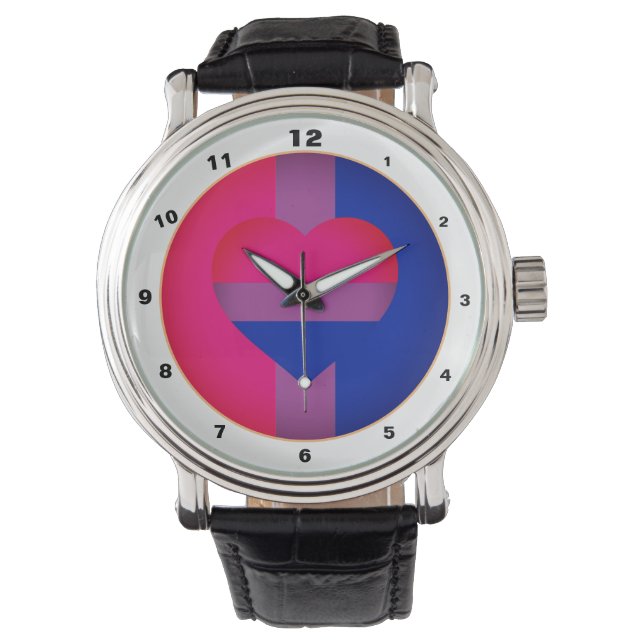 Bisexual Flag & Pride community / gender flag Horloge (Voorkant)