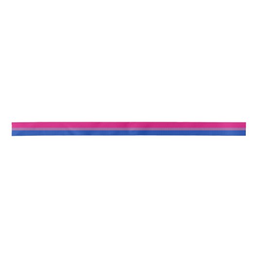 Bisexual Flag & Pride community/gender flag Satijnen Lint (Voorkant)