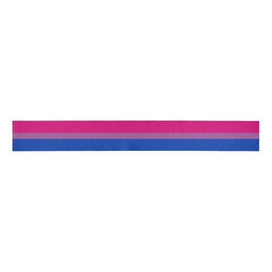 Bisexual Flag & Pride community/gender flag satin Grosgrain Lint (Voorkant)