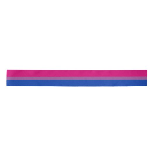 Bisexual Flag & Pride community/gender flag satin Satijnen Lint (Voorkant)