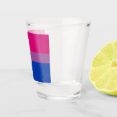 Bisexual Flag & Pride community/gender flag Shot Glas (Rechts)