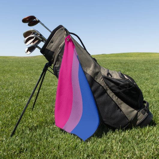 Bisexual Flag & Pride community Golf/gender flag Golfhanddoek (Groen)