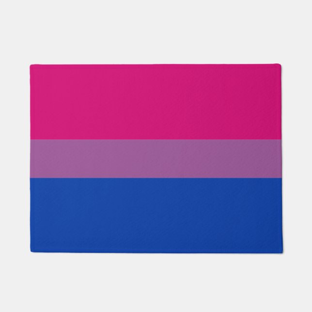 Bisexual Flag & Pride community house mat/LGBT Deurmat (Voorkant)