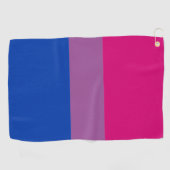Bisexual Flag & Pride Love golf community / LGBT Golfhanddoek (Horizontaal)