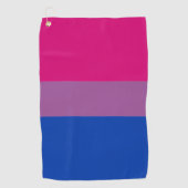 Bisexual Flag & Pride Love golf community / LGBT Golfhanddoek (Voorkant)