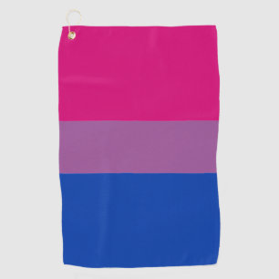 Bisexual Flag & Pride Love golf community / LGBT Golfhanddoek