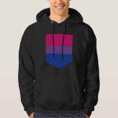 Bisexual Flag Printed Bag Bisexual Pride Hoodie (Voorkant)
