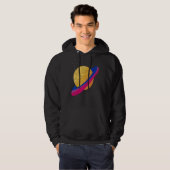 Bisexual Flag Queer Saturn Bi Pride Hoodie (Voorkant volledig)