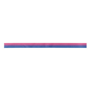 Bisexual Flag Ribbon Satijnen Lint