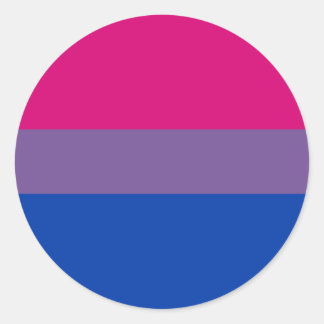 Bisexual Flag Ronde Sticker
