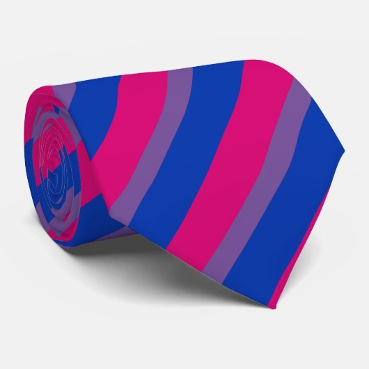 Bisexual Flag Stropdas (Opgerold)