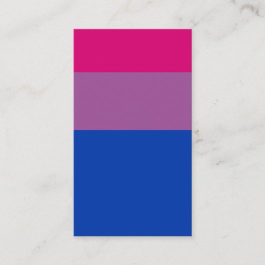 Bisexual Flag Visitekaartje (Voorkant)