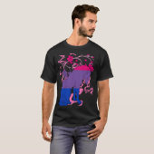 Bisexual Fox Flower Bi Pride Bisexuality LGBTQ BIS T-shirt (Voorkant volledig)