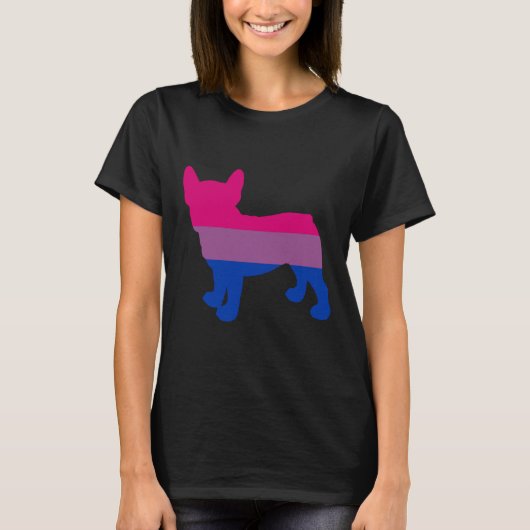 Bisexual French Bulldog Bisex Frenchie T-shirt (Voorkant)