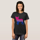 Bisexual French Bulldog Bisex Frenchie T-shirt (Voorkant volledig)