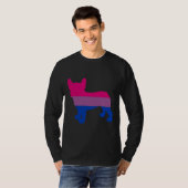 Bisexual French Bulldog Bisex Frenchie T-shirt (Voorkant volledig)