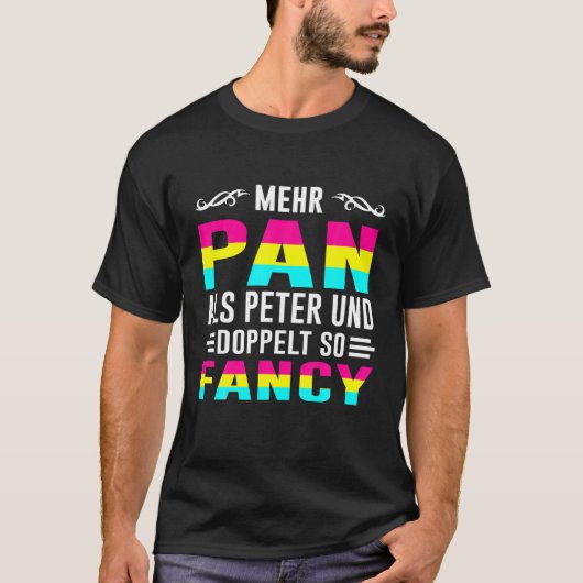 Bisexual Gay Bi LGBTQ meer pan dan Peter T-shirt (Voorkant)