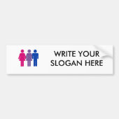 Bisexual Girl Bumpersticker (Voorkant)