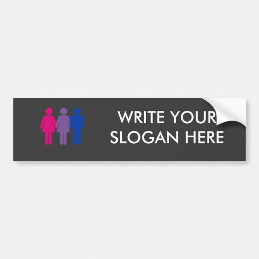 Bisexual Girl Bumpersticker (Voorkant)
