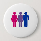 Bisexual Girl Ronde Button 4,0 Cm (Voorkant)