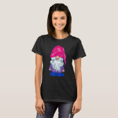 Bisexual Gnome Beanie Bisexual Pride LGBTQ Bisexua T-shirt (Voorkant volledig)
