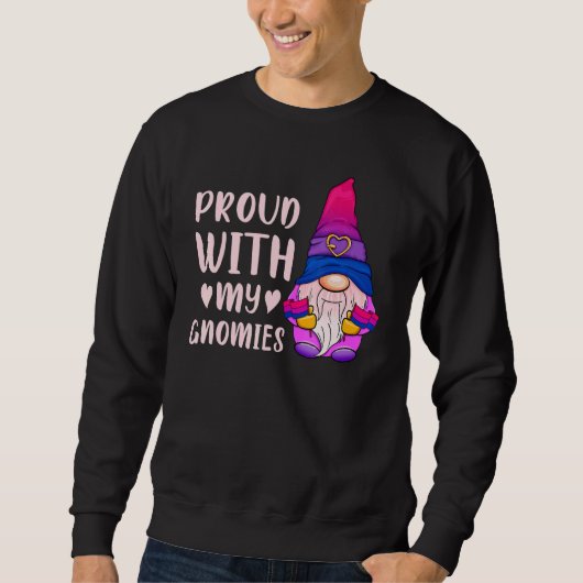 Bisexual Gnome LGBT Pride Bi Colors Trui (Voorkant)