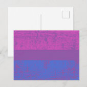 Bisexual Grunge Flag Colors Briefkaart (Voorkant / Achterkant)