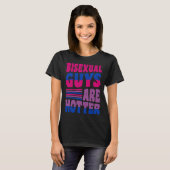 Bisexual Guys Are Hotter Bisexual Pride Boyfriend  T-shirt (Voorkant volledig)
