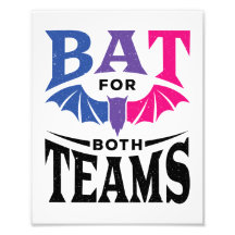 Bisexual Halloween Bat voor beide teams