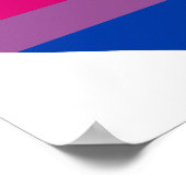 Bisexual Heart LGBTQ Pride Flag Poster (Hoek)