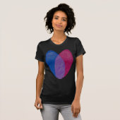 Bisexual Heart T-shirt (Voorkant volledig)