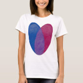 Bisexual Heart T-shirt (Voorkant)