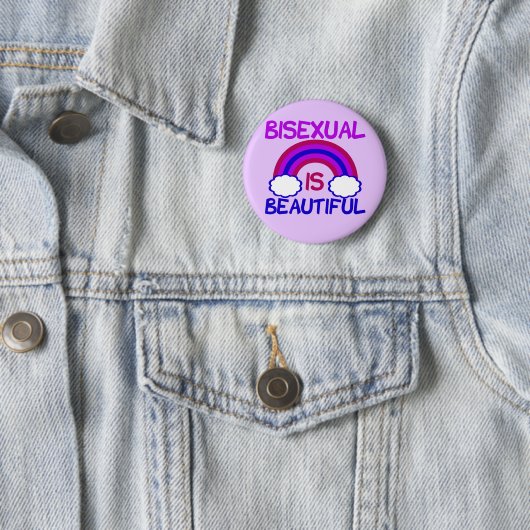 Bisexual is prachtig ronde button 5,7 cm (In situ)