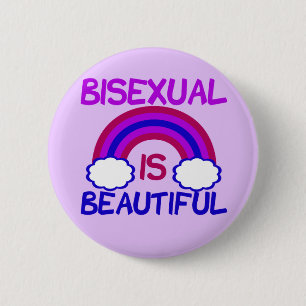 Bisexual is prachtig ronde button 5,7 cm