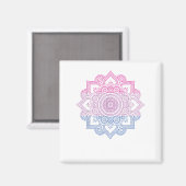 Bisexual LGBT Mandala Bi Pride Bisexuality LGBT Su Magneet (Voorkant / Achterkant)