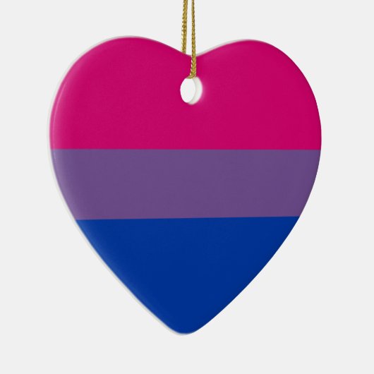 Bisexual LGBT Pride Rainbow Flag Keramisch Ornament (Rechts)