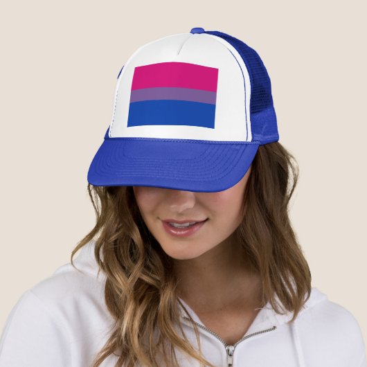Bisexual LGBT Pride Rainbow Flag Trucker Pet (In situ)